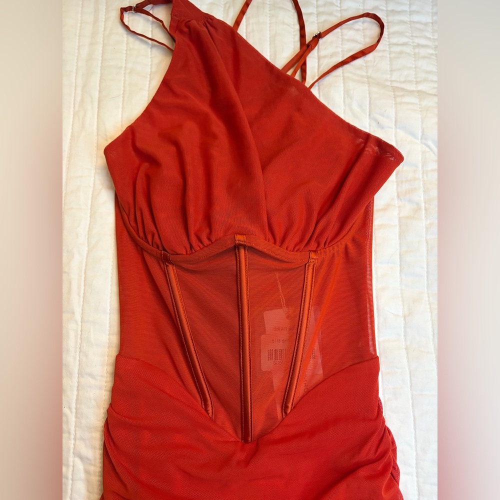 Oh Polly Paradis red corset dress NWT - Picture 6 of 11